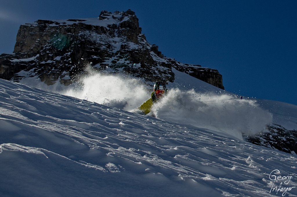 Herbert Kuster in Engelberg - engelberg freeride herbert kuster powder skiing titlis 